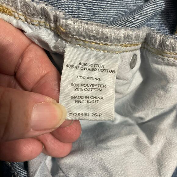 Princess Polly Womens Jeans Size 4 Blue High Rise Boot Flare Leg Zip Fly Denim - Picture 8 of 15